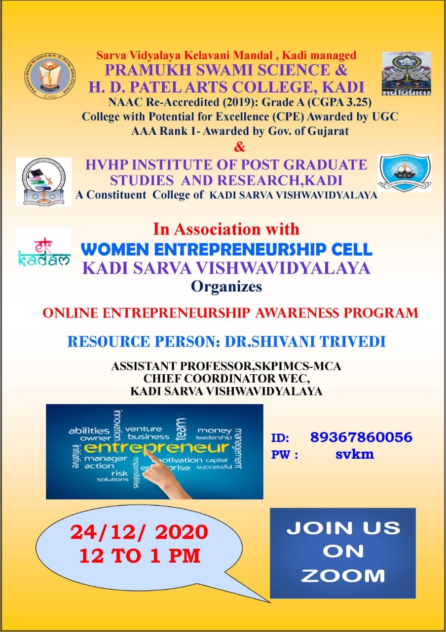 Online Entrepreneurship Awareness Program